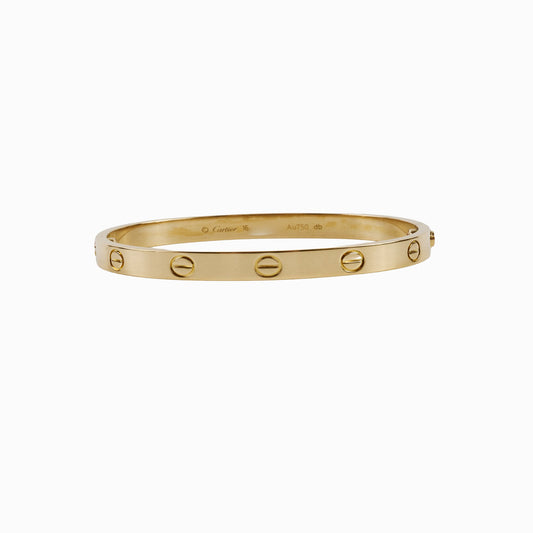 Cartier Love Classic 18k Yellow Gold Bracelet Size 16 - photo 2