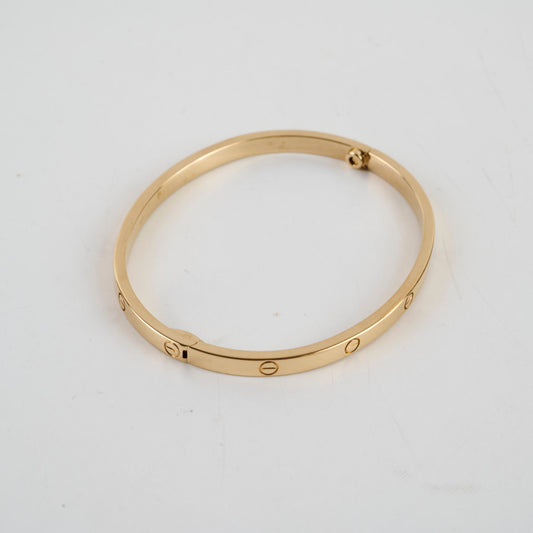 Cartier Love Bracelet SM 18k Yellow Gold size 16 - photo 2