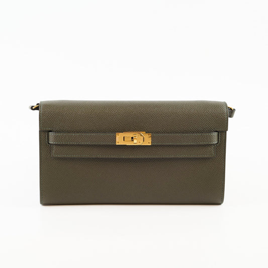 Hermes Kelly To Go Epsom Vert De Gris - Stamp Z - photo 2