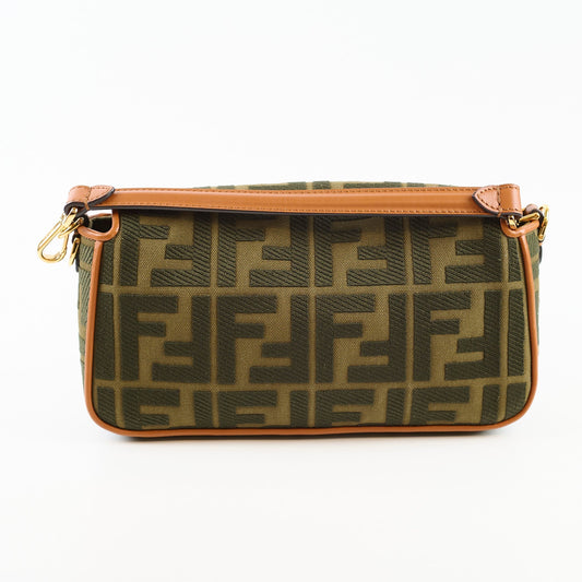 Fendi Medium Baguette Khaki Zucca - photo 2