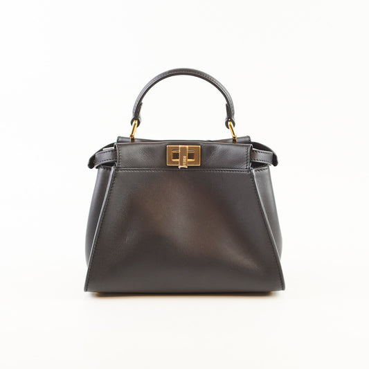 Fendi Mini Peekaboo Calfskin Black - photo 2