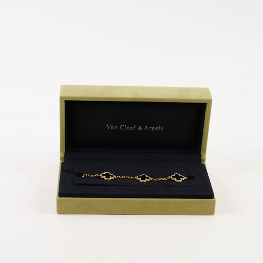 Van Cleef & Arpels 5 Motif Onyx Bracelet - photo 2