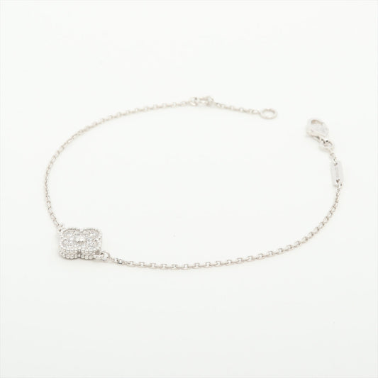 ITEM 14 - Van Cleef & Arpels VCA Sweet Alhambra White Gold Diamond Bracelet - photo 2