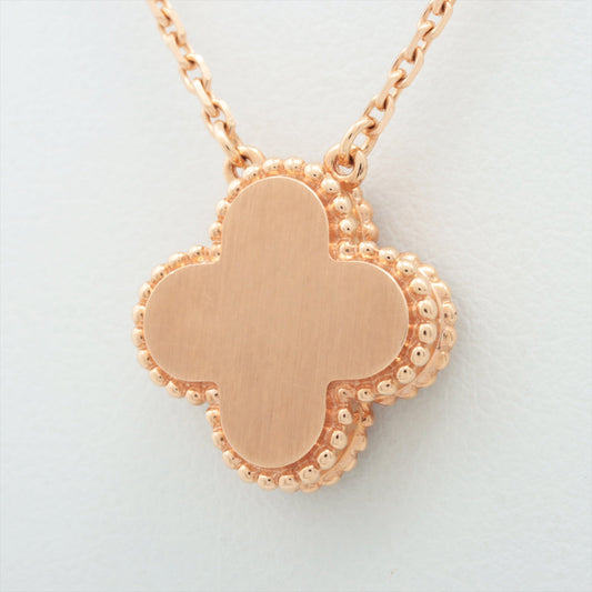 Van Cleef & Arpels Vintage Alhambra Rhodonite Diamond Necklace Holiday Limited Edition 2021 - photo 2