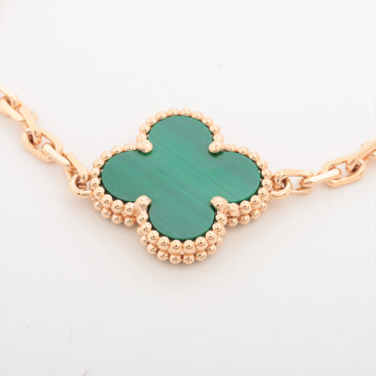 Van Cleef & Arpels Vintage Alhambra 5 Motifs Malachite Bracelet - photo 2