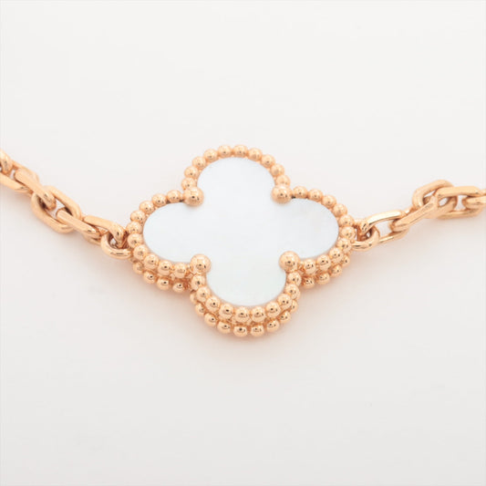 Van Cleef & Arpels Vintage Alhambra 5 Motifs Mother of Pearl MOP Bracelet - photo 2