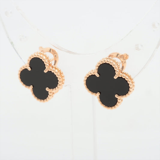 Van Cleef & Arpels Vintage Alhambra Onyx Earrings - photo 2