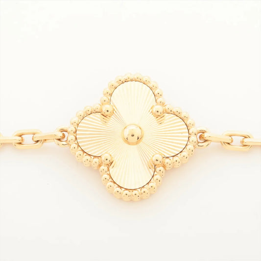 Van Cleef & Arpels Vintage Alhambra Guilloche 5 Motifs Bracelet - photo 2