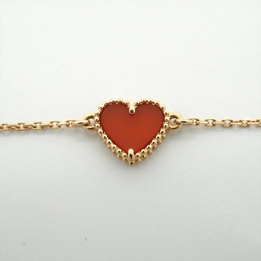 Van Cleef & Arpels Sweet Alhambra hearts Carnelian Bracelet - photo 2