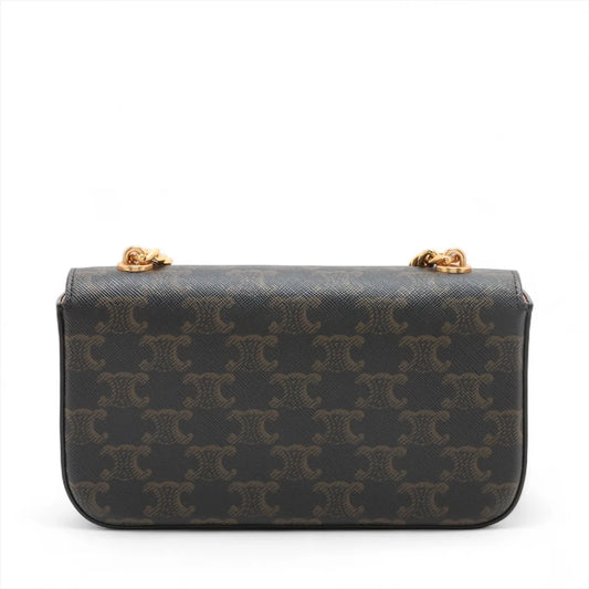 Celine Triomphe Chain Shoulder Bag Brown - photo 2