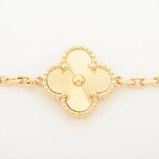 Van Cleef & Arpels Vintage Alhambra Guilloche 5 Motifs Bracelet 2021 - photo 2