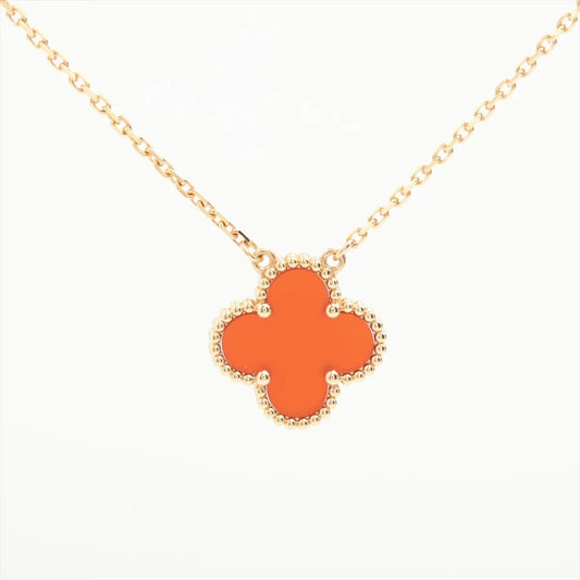Van Cleef & Arpels Vintage Alhambra Carnelian Necklace - photo 2