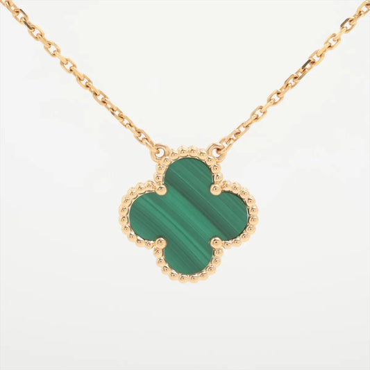 Van Cleef & Arpels Vintage Alhambra Malachite Necklace - photo 2