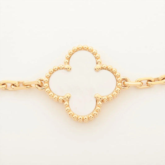 Van Cleef & Arpels Vintage Alhambra 5 Motifs Mother of Pearl Bracelet - photo 2