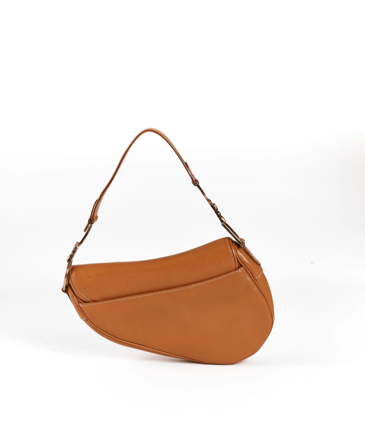 Brown Leather Dior Saddle Bag GHW - image 10