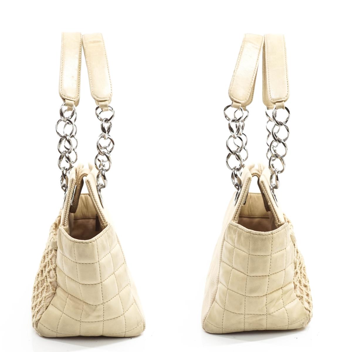 Chanel Shoulder Bag Beige Canvas - photo 14