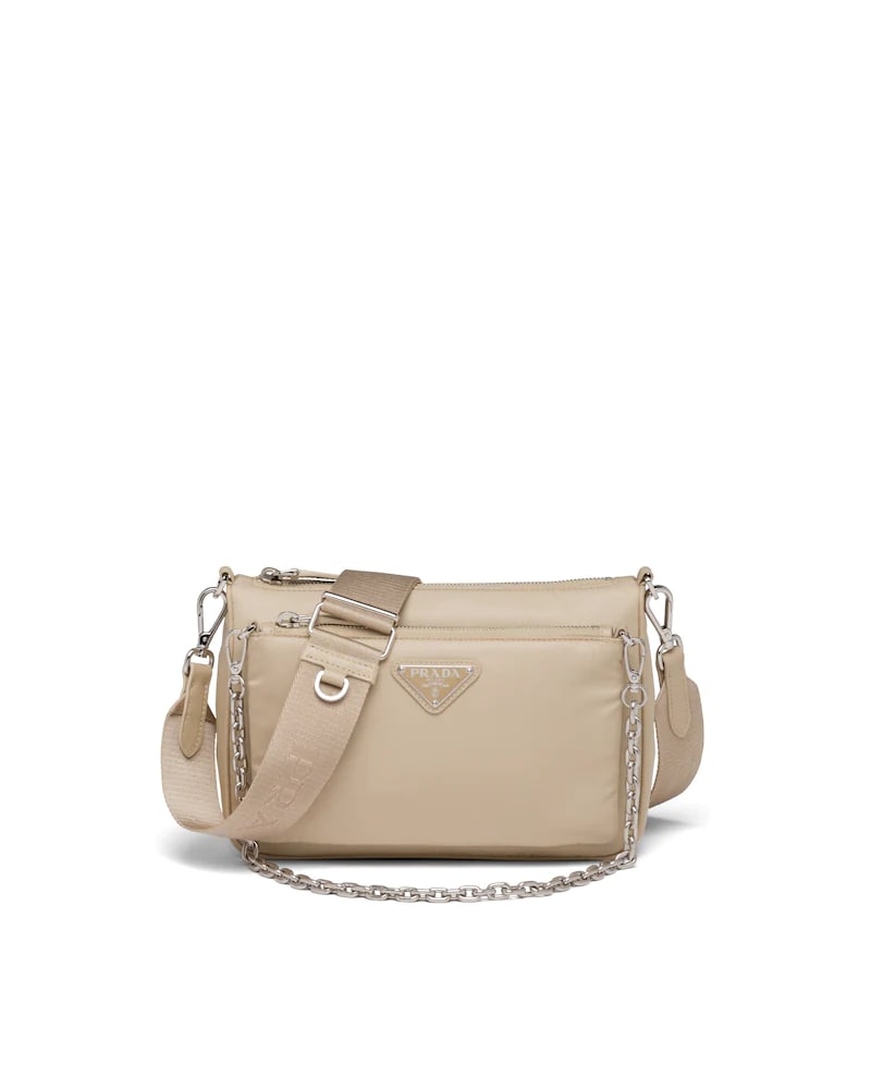 Re-nylon and Saffiano Leather Shoulder Bag - image 6