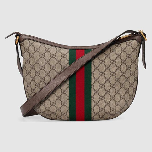 Ophidia GG small shoulder bag Brown leather - image 2