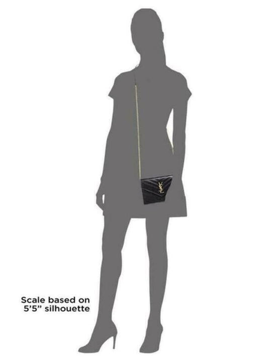 Saint Laurent Chain Wallet Small Black Leather Cross Body Bag - image 2