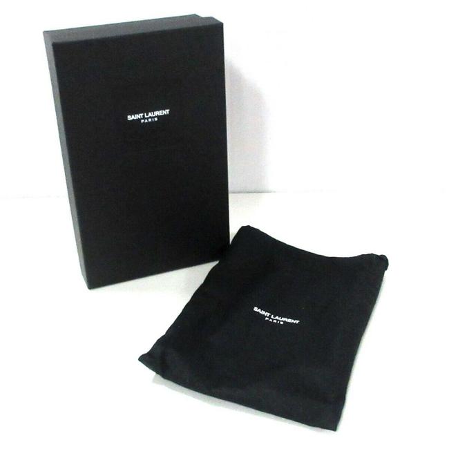 Saint Laurent Chain Wallet Monogram Envelope Grain De Poudre Matelasse Chevron Dove White Leather Shoulder Bag - image 11