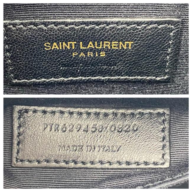 Saint Laurent Classic Camera Vinyle Ysl Monogram Round Croc-embossed Black Patent Leather Cross Body Bag - image 12