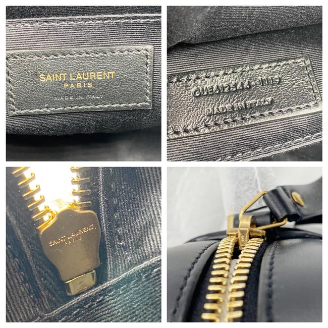 Saint Laurent Monogram Camera Lou Medium Quilted Black Leather Shoulder Bag - photo 12