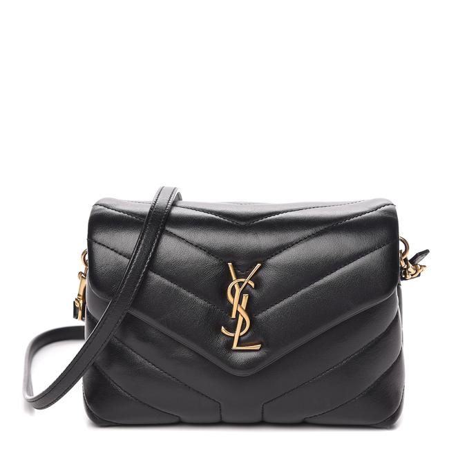 Saint Laurent Monogram Loulou Crossbody Calfskin Y Quilted Monogram Toy Black Leather Shoulder Bag - image 12