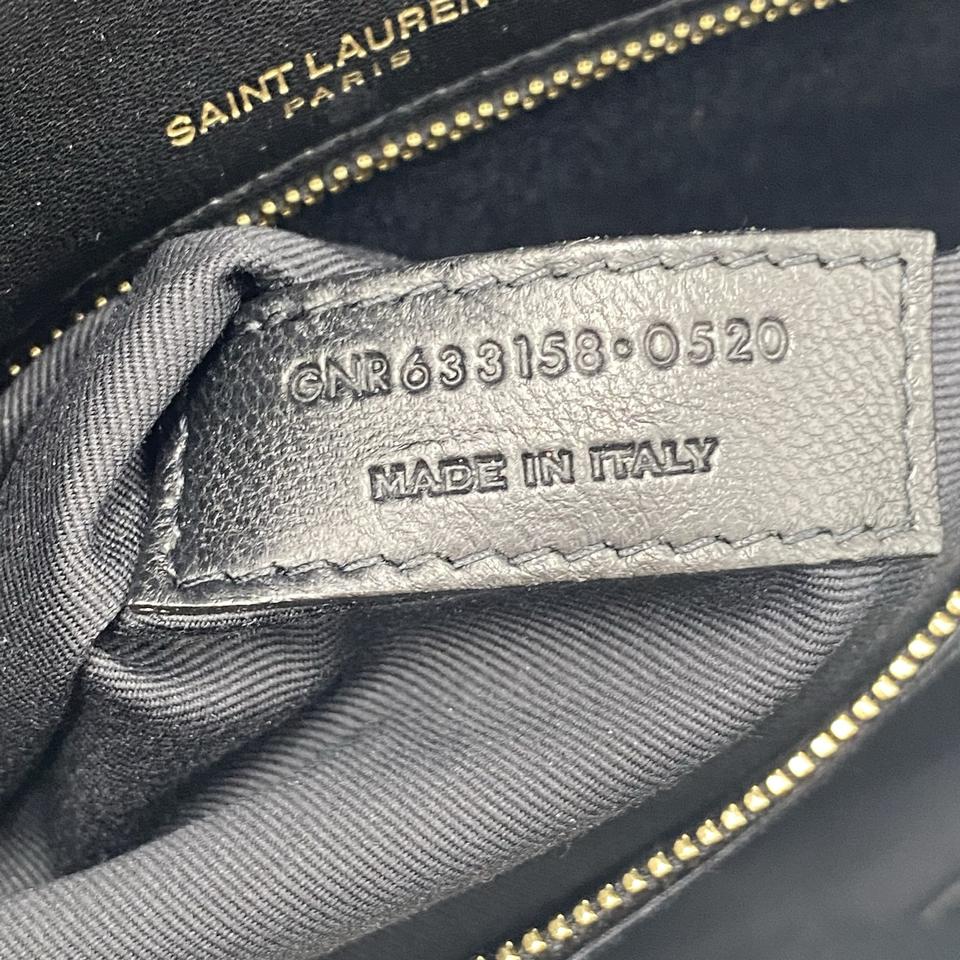Saint Laurent Niki Medium Ysl Monogram Quilted Calf Flap Black Leather Shoulder Bag - image 12