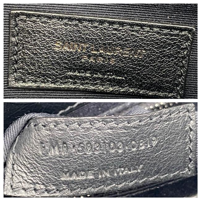 Saint Laurent Wallet on Chain Niki Ysl Monogram Vintage Calfskin Black Leather Shoulder Bag - image 12