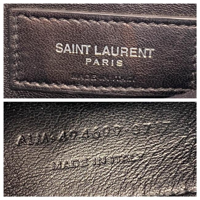 Saint Laurent Monogram Loulou Calfskin Y Quilted Monogram Small Chain Satchel Blue Leather Shoulder Bag - image 11