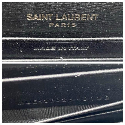 Saint Laurent Monogram Sunset Chain Wallet Black Calfskin Leather Shoulder Bag - photo 11
