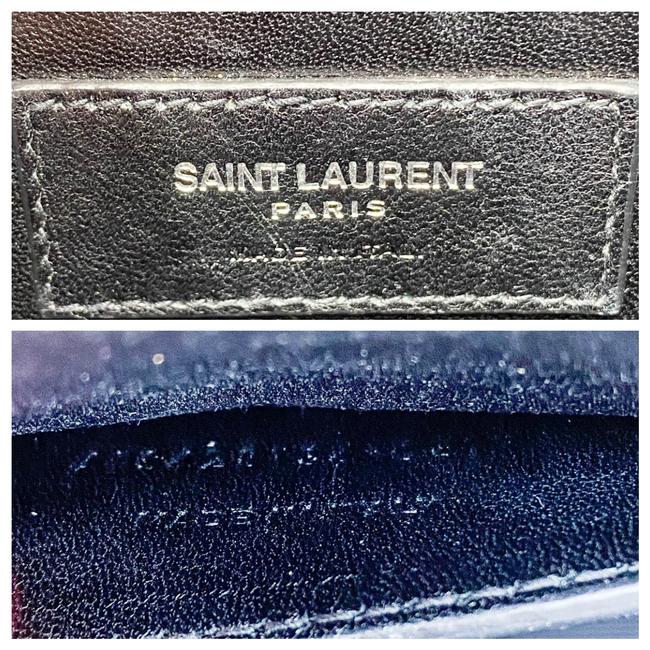 Saint Laurent Monogram Envelope Grain De Poudre Textured Mixed Matelasse Medium Triquilt Beige Leather Shoulder Bag - image 11