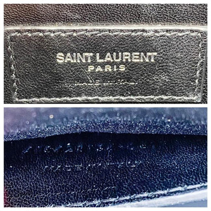 Saint Laurent Monogram Envelope Grain De Poudre Textured Mixed Matelasse Medium Triquilt Beige Leather Shoulder Bag - image 11