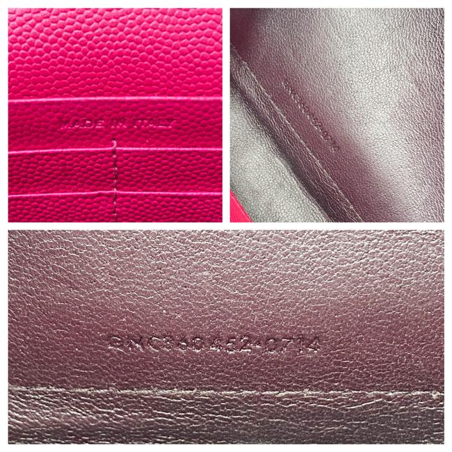 Saint Laurent Medium Wallet On A Chain Ghw Monogram Pink Leather Shoulder Bag - photo 11