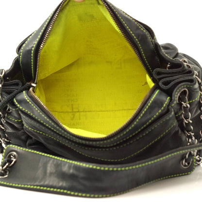 Chanel Shoulder Bag Black Leather - image 11