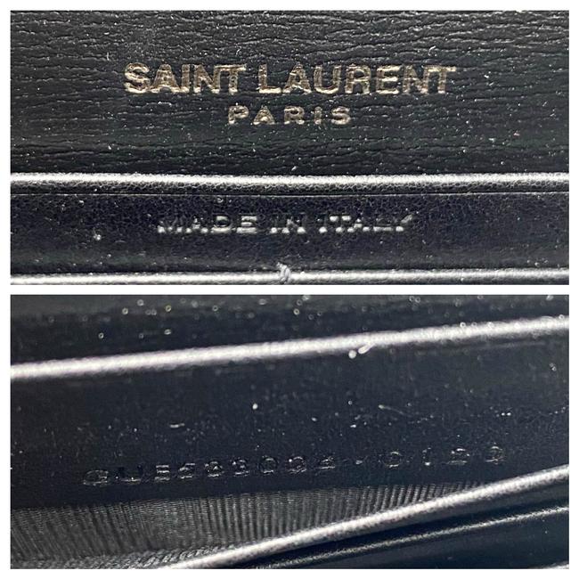 Saint Laurent Monogram Top Handle Sunset Noir Bhw Black Leather Shoulder Bag - photo 12
