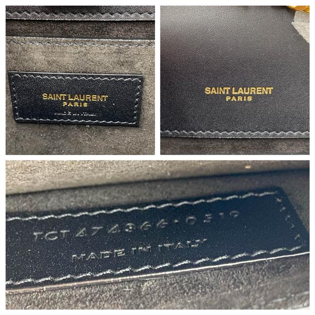 Saint Laurent Monogram Kate Small Smooth Calfskin Tassel On Chain Black Leather Shoulder Bag - image 12