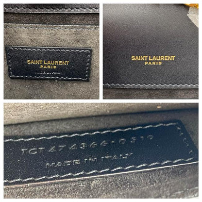 Saint Laurent Monogram Kate Small Smooth Calfskin Tassel On Chain Black Leather Shoulder Bag - image 12