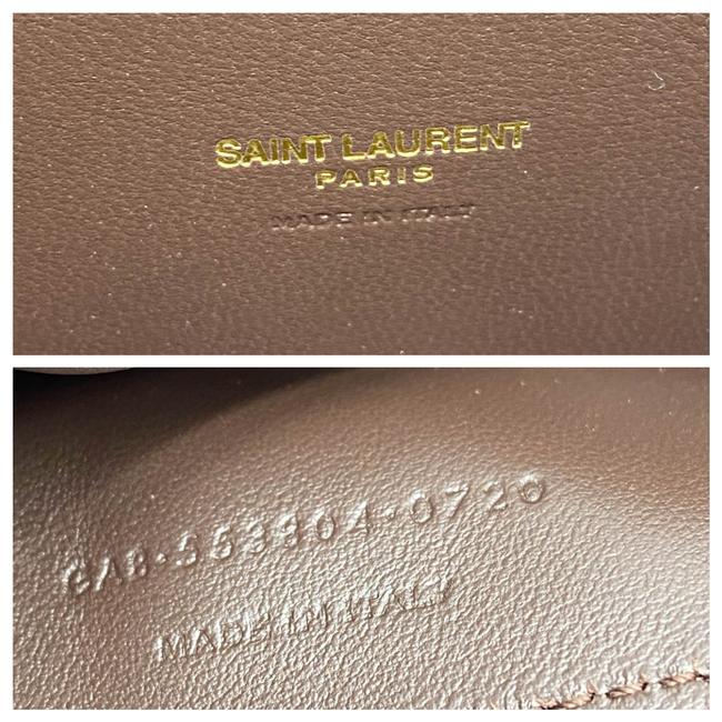 Saint Laurent Monogram Kate Soft Medium Reversible Ysl Monogram Brown Suede Leather Cross Body Bag - image 12