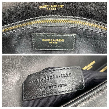 Saint Laurent Monogram Kate Shoulder 99 Quilted Baguette Black Leather Cross Body Bag - photo 12