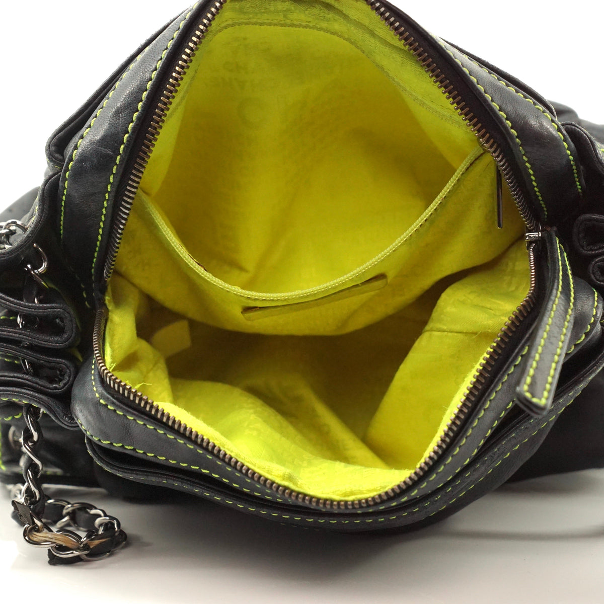 Chanel Shoulder Bag Black Leather - image 14