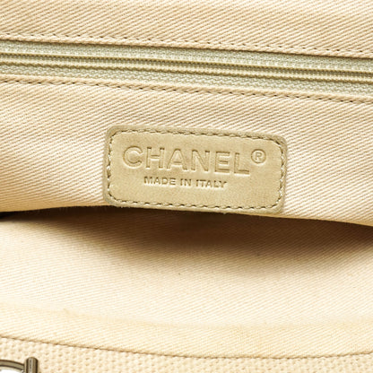 Chanel Shoulder Bag Beige Canvas - photo 8