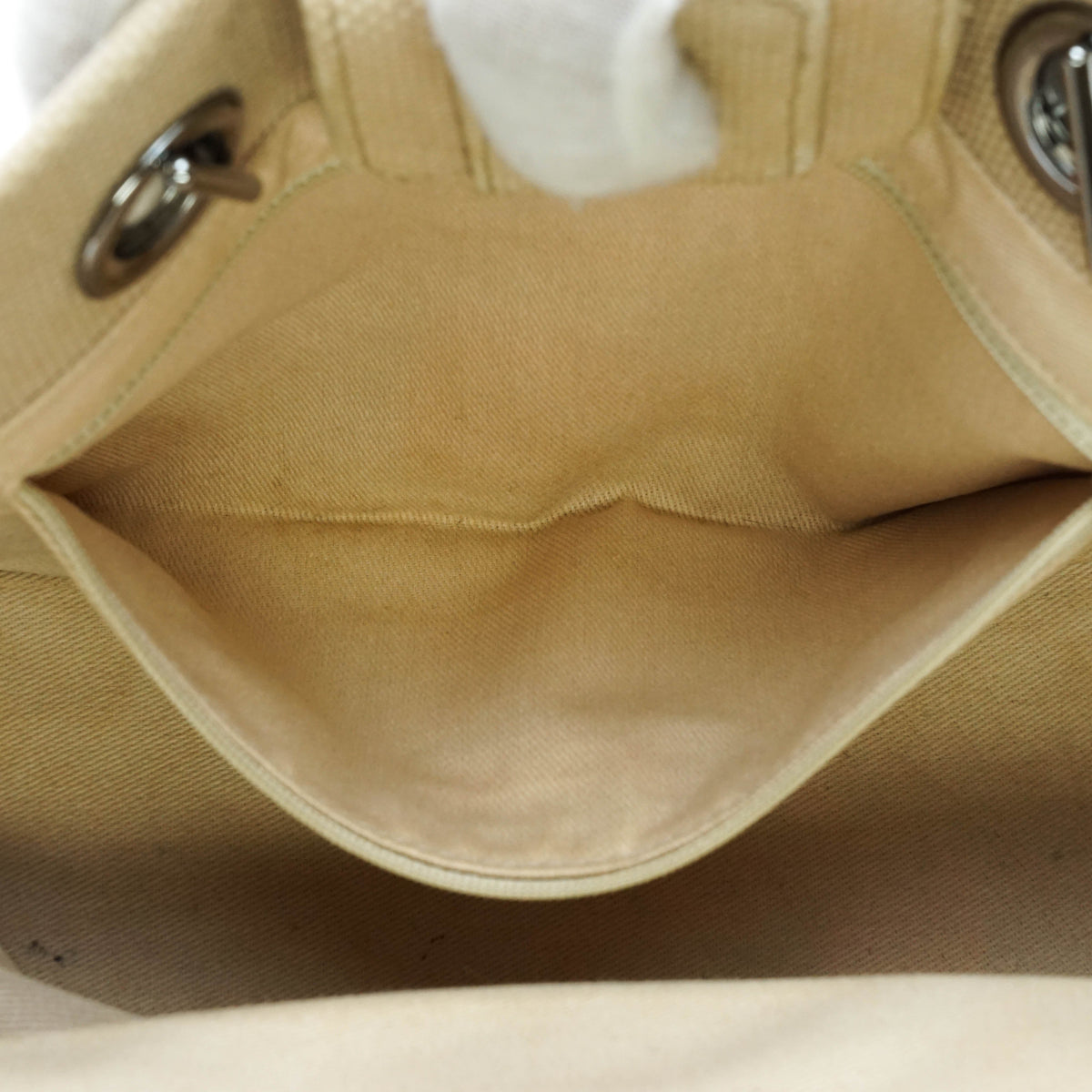 Chanel Shoulder Bag Beige Canvas - photo 10