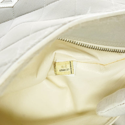 Chanel Shoulder Bag Gray Canvas - photo 10