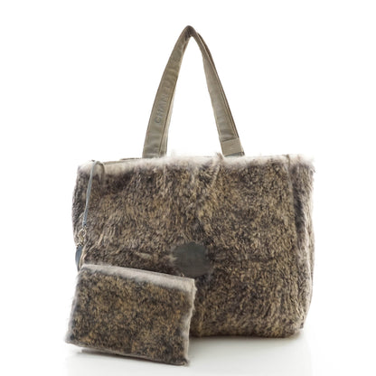 Chanel Tote Bag Gray Suede Leather - photo 12