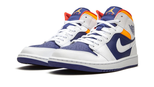 Air Jordan 1 Mid "Royal Blue / Laser Orange" - photo 1