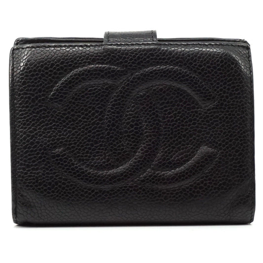 Chanel Cc Caviar Skin Long Wallet - photo 1