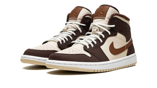 AIR Jordan 1 MID SE Wmns "Brown Basalt Fleece" - photo 1