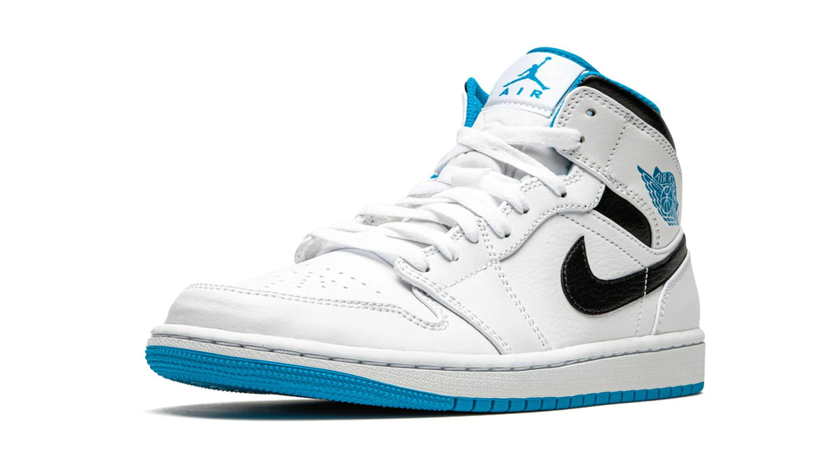 Air Jordan 1 Mid "White / Laser Blue" - image 3