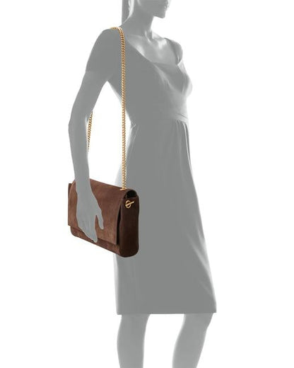 Saint Laurent Monogram Kate Soft Medium Reversible Ysl Monogram Brown Suede Leather Cross Body Bag - image 2